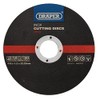 Draper 08940 Inox Flat Metal Cutting Discs, 115 x 22.2