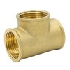 VARIOSAN T-Piece 90° 15556, 1 1/4 Inch Female Thread, Brass