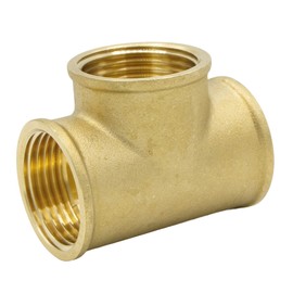 VARIOSAN T-Piece 90° 15556, 1 1/4 Inch Female Thread, Brass