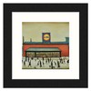 Greetingles Lowry-Style 12"/31cm Square Framed Print. Beautiful Black Ash Frame