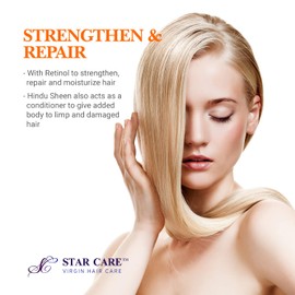 STAR CARE 5 Minute Curl Set & Wave Lotion concentrated with Retinol, Adds Sheen, Repairs & Moisturizes, Ideal for Hairpieces, Braids & Perms 6oz/170g