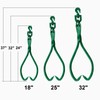 Timber Claw Hook, 32 in - Swivel Log Lifting Tongs