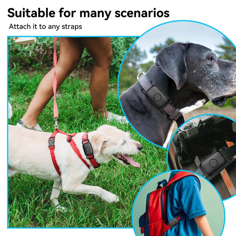 DDJ Dog Collar Holder for Tile Life360 Pro 2024 Bluetooth