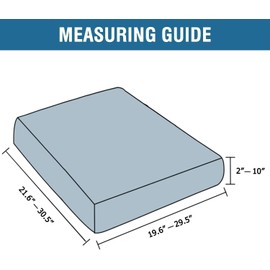 ADPON Sectional Couch Cushion Cover Chaise Slipcover Thick Jacquard Fabric for Chair Loveseat Sofa L Shape Separate Cushion Furniture Protector Seat Cushion Sofa Cover (Light Gray,1 Cushion Armchair)