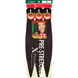 [2 PACK DEAL] Outre X-PRESSION Ultra Braid Pre-streteched Braid 42" 3X (2 Packs, 2T1B/33)