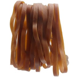 WAIZHIUA Pack of 30 Large Rubber Bands Set, Rubber Rings Wide 10 mm Household Rubber, Strong Reusable Elastic Bands for Household, Office, Home, School Supplies, Dark Yellow