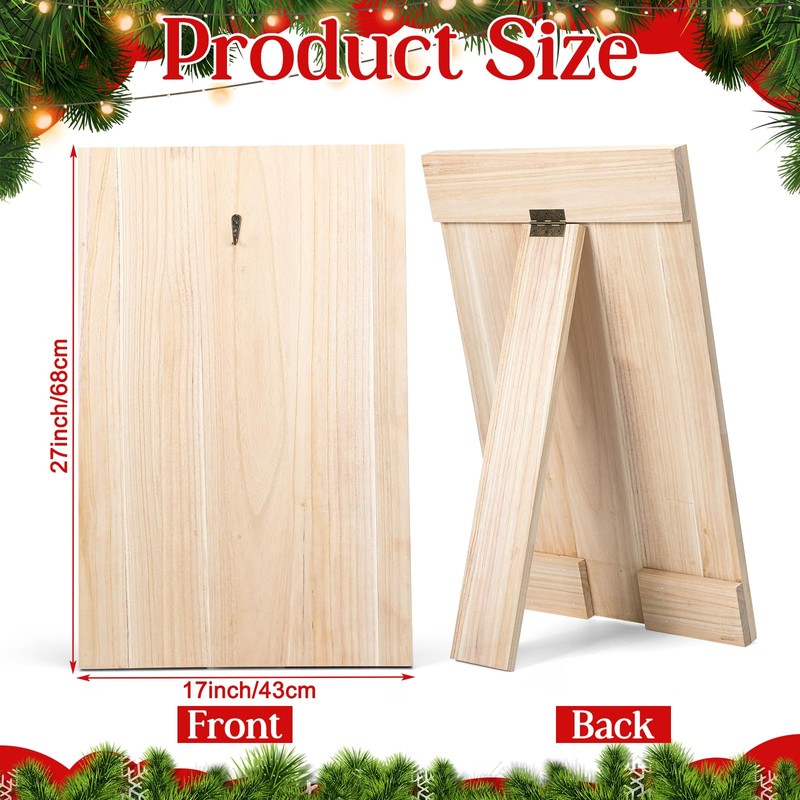 Lineshading Wreath Easel for Wreaths Making Christmas Wooden Wreath Stand