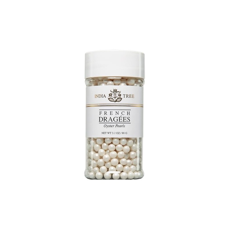 India Tree Oyster Pearl Dragees, 3.2 oz