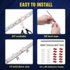 Vbakor Pontoon LED Strip Lights, 12V 5M/16.4FT Waterproof Marine LED