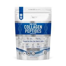 The Intelligent Health Péptidos de colágeno hidrolizados en polvo, alimentados con pasto, ricos en proteínas, sin sabor, sin gluten, aptos para dietas paleo y cetogénicas, 20 g por porción (450 g) F