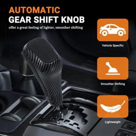 AICARS Gear Shift Knob Compatible with Toyota 4Runner 2012-2023/Tundra TRD PRO 2014-2021 Car Gear Shifter Replacement- Carbon Fiber Pattern