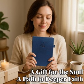 Bible Study Journal for Women – Guided Christian Notebook with Bible Reading Tracker, Prayer Prompts, Church Notes & Bible Study Supplies, Bible Journaling Kit, Beautiful Faith Gift for Her