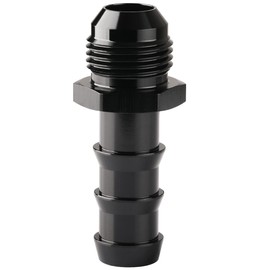 Podavelle 10AN Male Flare to 5/8 Hose Barb Straight Fitting Adapter Aluminum Black