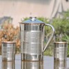 HealthGoodsIn - Stainless Steel and Pure Copper Water Pitcher with