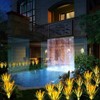 Idefair Solar Flowers Lights Outdoor, 2 Pack Solar Garden Stake