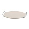Fante's HIC Pizza Baking Stone with Serving Rack, Natural Ceramic