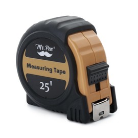 Mr. Pen- Tape Measure, 25-Foot, Light Brown, Steel Measuring Tape Measure with Fractions, Retractable Measuring Tape Retractable
