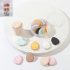 Mini Finger Air Puff 20-Piece Makeup Beauty Accessory Makeup Pink 20p