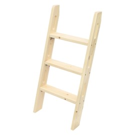 Wooden Ladder for Bunk Bed, 3 Steps Heavy Duty Bed Ladder, Space-Saving Loft Ladder, Modern Wooden Step Ladder for Living Room Bedroom Bathroom Bedroom RV Bunkhouse (3 Steps,39.37in)
