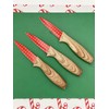 DURA LIVING 3-Piece Holiday Paring Knife Set, 3.5" Stainless Steel