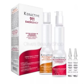 Keractive 911 Dry And Damaged Hair Sistema Integral De Reparación De Emergencia