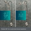 Freespin Bellerose 3-Spray 5.25 in. Dual Wall Mount Fixed and