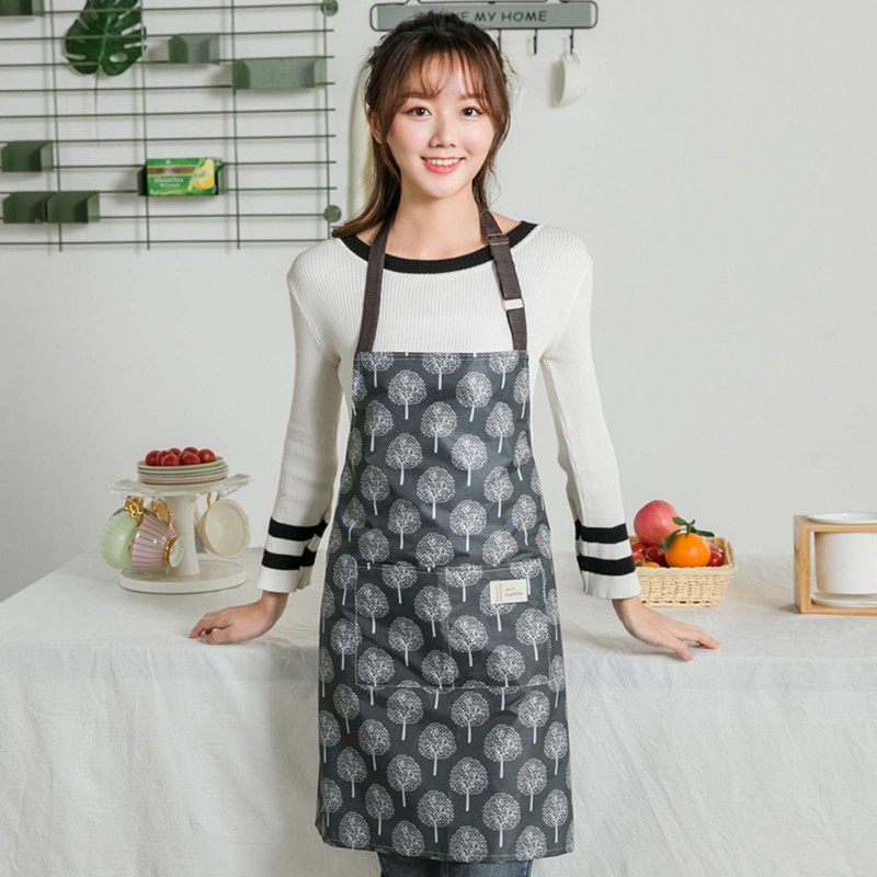 AKlamater 3 PCS Women Apron with Pockets Adjustable Cooking Aprons