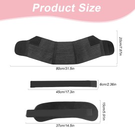 Pregnancy Belt, Belly Belt, Maternity Belt for Pregnant Women, Slips Waist and Stomach, Stretchy, Breathable Material, Can Relieve and Support Back and Pelvic Floor Pain (Black)