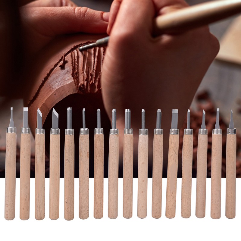 16 Pcs Carving Knife High Speed Steel Woodworking Carving Engraving