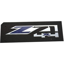 Tomilia 2Pack Z71 4x4 Emblems Badges Replacement for Chevy Silverado Sierra Tahoe Suburban 1500 2500hd 3500hd Decal (Chrome Blue), EI-SilveCutom#2