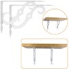 Acrux7 4 Pack Shelf Brackets 7.5X5.5 inch Thicken Iron Corner