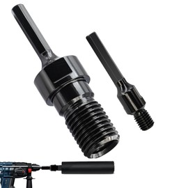 Converter for Concrete Core Bit Set, 1 Pcs UNC 1-1/4"-7 Male Thread to 1/2" Hex Shank Core Drill Bit Adapter, 1 Pcs Convenient Coring Drill 5/8-11 (M) to 1/2" Arbor Adapter