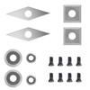 Carbide Indexable Inserts Set for Lathe Chisel, Yasorn 8 Pieces