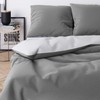 Wolkenfeld Bed Linen 135 x 200 cm, Grey Anthracite, Oeko-Tex