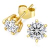 KRKC&CO Women's Moissanite Earrings 925 Silver 0.6/1/1.2/1.6/2/3ct Moissanite Diamond, VVS1