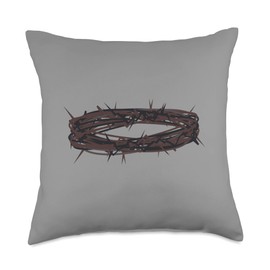 Christian Designs by Peacedancers Easter | Good Friday | Palm Sunday | Maundy Thursday Throw Pillow, 18x18, Multicolor