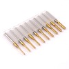 CBRIGHT 10 Pieces End Mill CNC Router Bits, 1/8 Inch