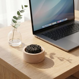 Passive Essential Oil Diffuser Lava Rock with Wood Base