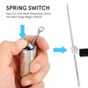 Healifty Foldable Stainless Steel Pocket Sticks, for Tricks, Martial Arts,