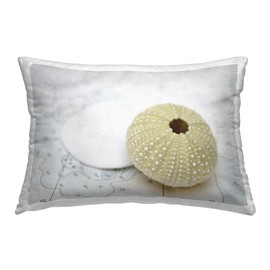 Stupell Industries Aquatic Sea Urchin Design by Savanah Plank Outdoor Printed Throw Pillow, 14 x 7 x 20, Grey