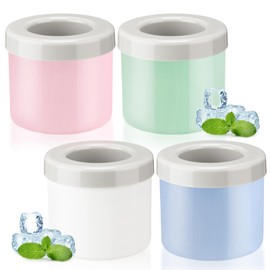 Mumufy Cylinder Silicone Ice Cube Molds, Holds to 60 Ice Cubes, Decompress Ice Lattice Ice Cube Trays 3D Ice Maker Cup Press Type Easy Release Ice Cube Cup (Blue, Green, Pink, White,4 Pcs)
