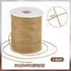 PH PandaHall 175 Yards 1mm Waxed Cotton Cord Golden Brown