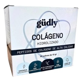 Colágeno Hidrolizado Gudly Caja De 30 Sobres De 10 Gr Sin Sabor
