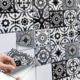 creatisto Mosaic Tiles Tile Stickers, Tile Film, Stylish Stickers for Tiles, Decorative Film for Tiles in Kitchen and Bathroom/Bathroom (10 x 10 cm, 18 Pieces)