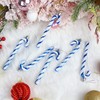 DERAYEE 6 bastoncini di zucchero glitterati in plastica, decorazioni per