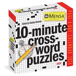 Mensa® 10-Minute Crossword Puzzles Page-A-Day Calendar 2024: For Crossword Puzzle Addicts and Word Nerds