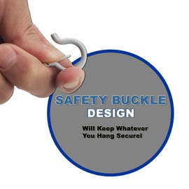 HEDGBOBO 20 Pack Q-Hanger Hooks for String Lights,Ceiling Hooks for Hanging Plants,Screw Hooks for Wind Chimes,Bird Feeder,Lanterns,Christmas Decorations Outdoor String Lights Hooks（2.2" White）