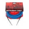 D'Addario Spiral Instrument Cable - Blue 9m