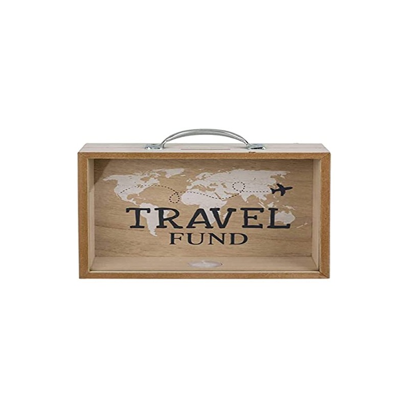 Out of the blue Decorative Wooden Money Box Travel Funds