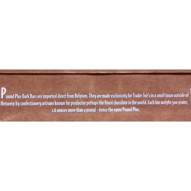 Trader Joes 54% Cocoa Dark Chocolate HUGE POUND PLUS Candy